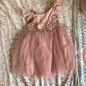 Mauve pink chiffon 3T - 4T dress